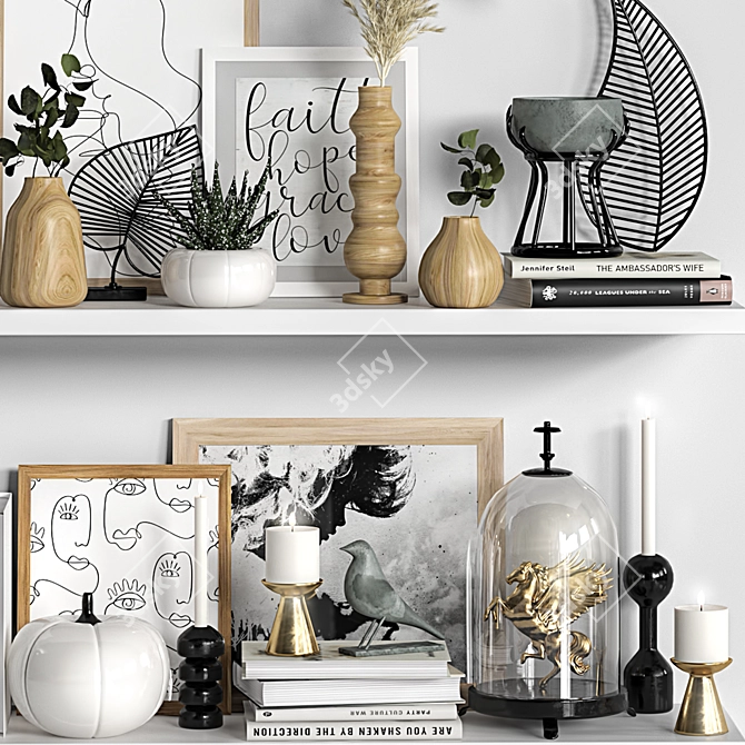 Versatile Decor Set 3D model image 4