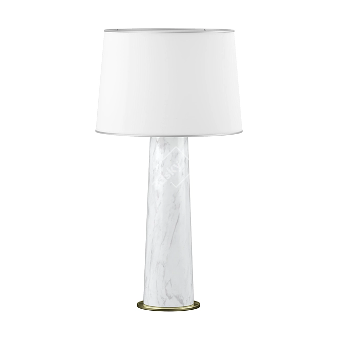 Elegant Vestbirk Marble Lamp 3D model image 1