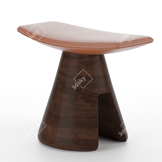 Delcourt's Roi Fou and Mat Stools 3D model image 2