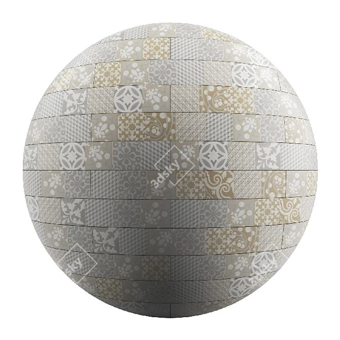 Title: Seamless PBR Floor Material - High-Quality 4K Textures 3D model image 7