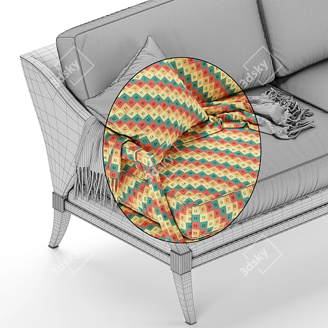 Regal Caracole Sofa 3D model image 5