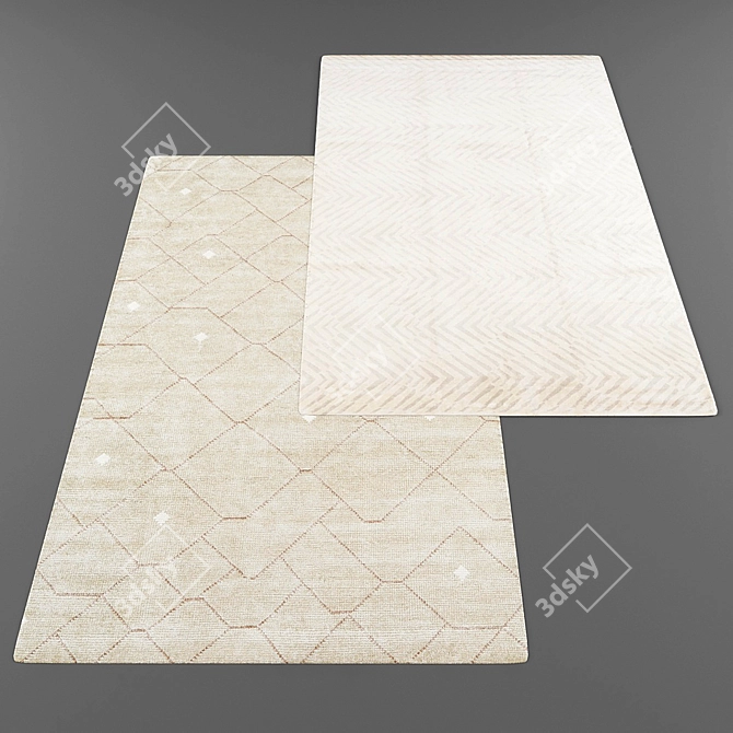 Title: Modern Style Rug Collection 3D model image 2