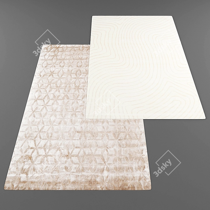 Title: Modern Style Rug Collection 3D model image 3