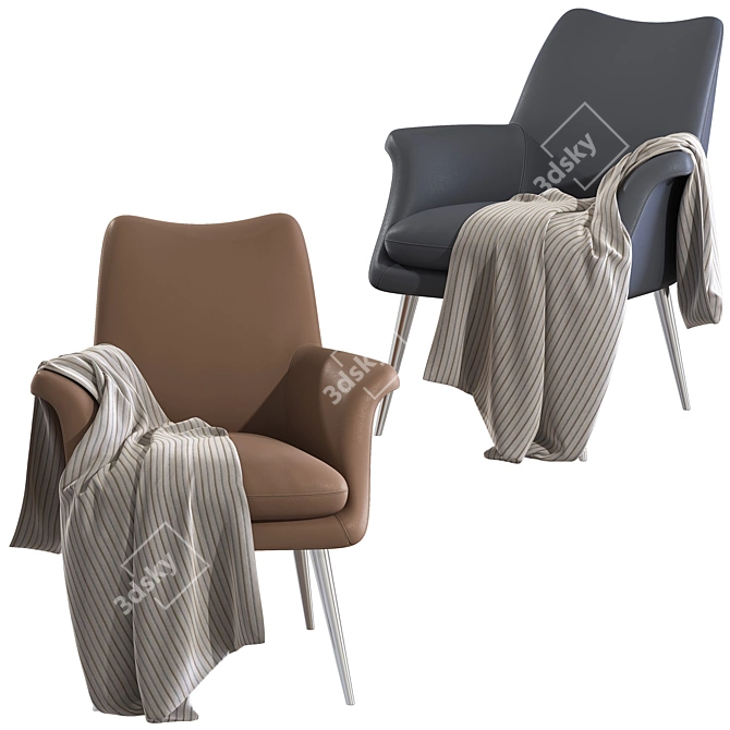 Modern Finley Chair: Stylish Comfort in Your Space 3D model image 1