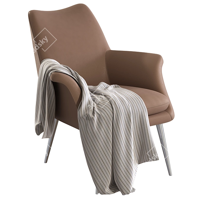 Modern Finley Chair: Stylish Comfort in Your Space 3D model image 2