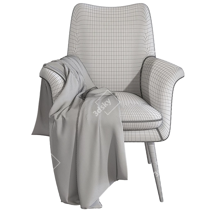 Modern Finley Chair: Stylish Comfort in Your Space 3D model image 5