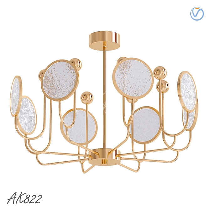 AK822 Pendant Chandelier: Timeless Elegance in 3D 3D model image 1