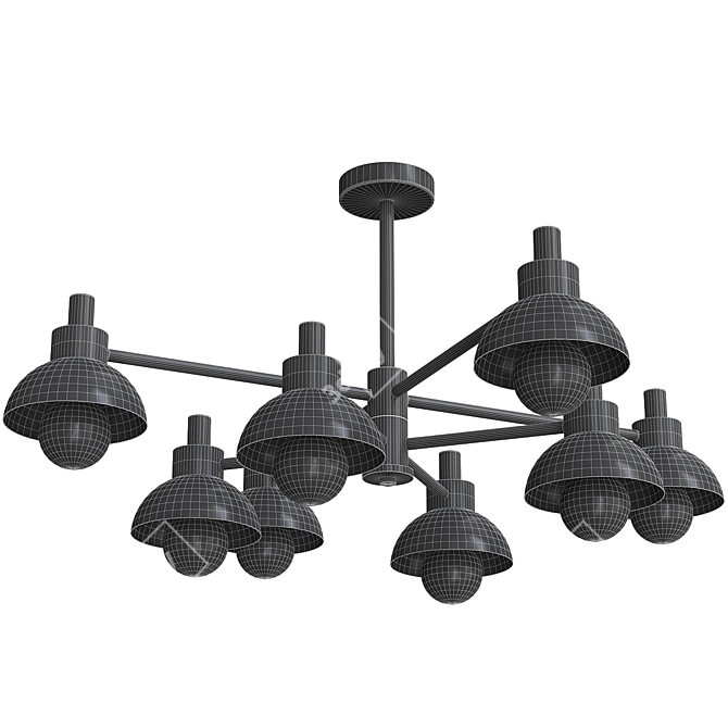 Fanta by Anzazo: Stunning Designer Chandelier 3D model image 2