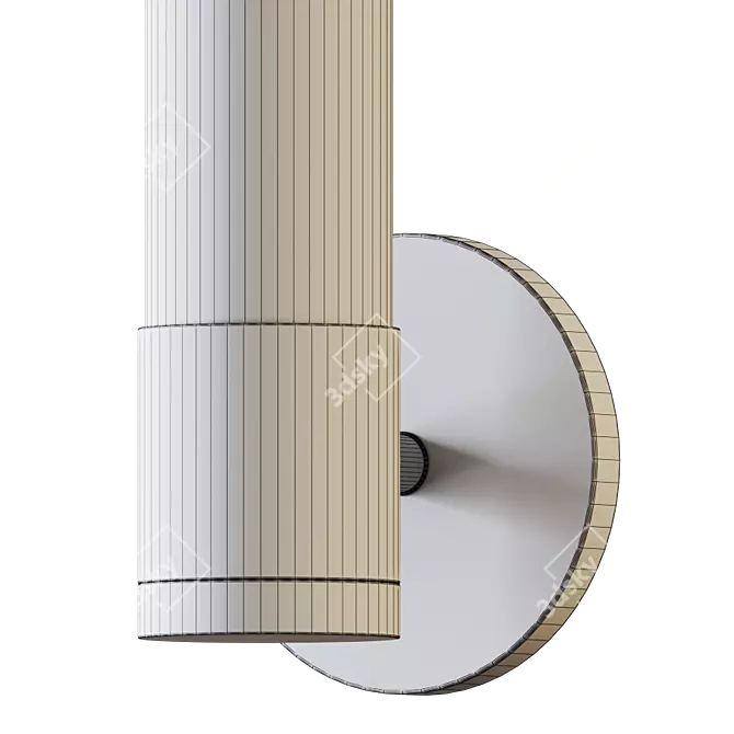 Modern Minimalist Abbott Wall Sconce 3D model image 4