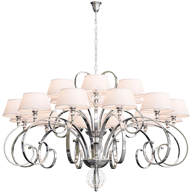 Luxury Crystal Chandelier 3D model image 1