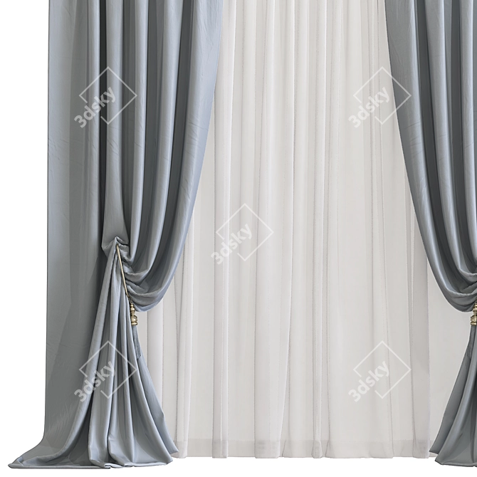 Curtain 810: Perfectly Crafted Design 3D model image 2