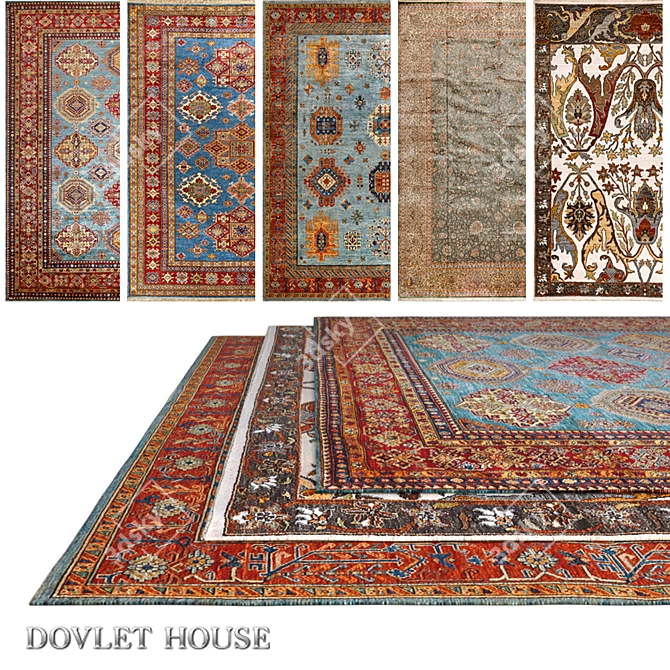 Luxury Carpets Set - DOVLET HOUSE 3D model image 1