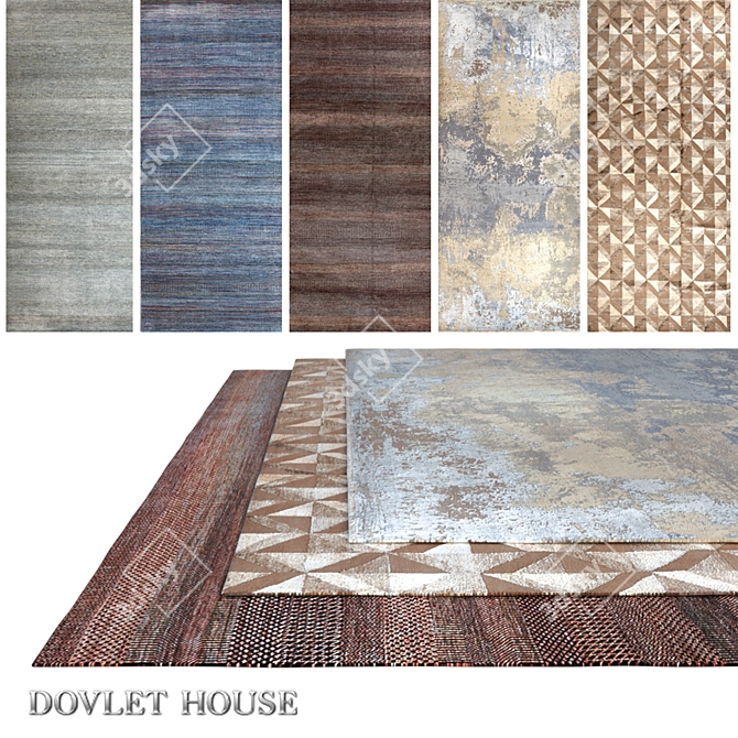 Luxurious Dovlet House Carpets Set 3D model image 1