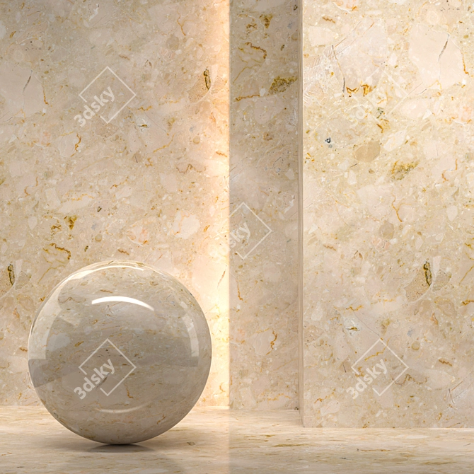 Seamless 4k Stone Texture 3D model image 1