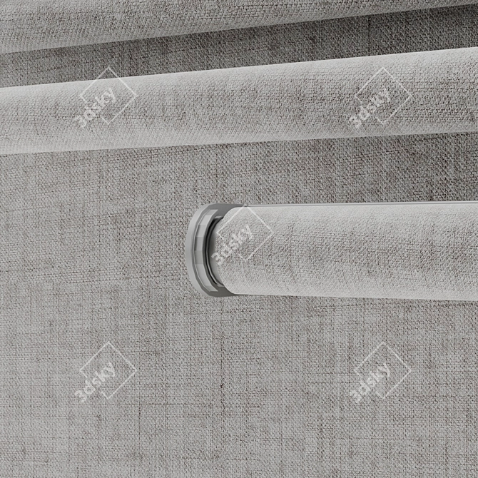 LANGDANS Beige Roller Blind - 5 Width Options 3D model image 2