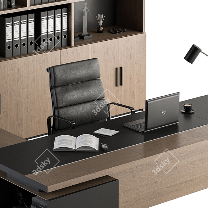 Executive Office Furniture Set 3D model image 3