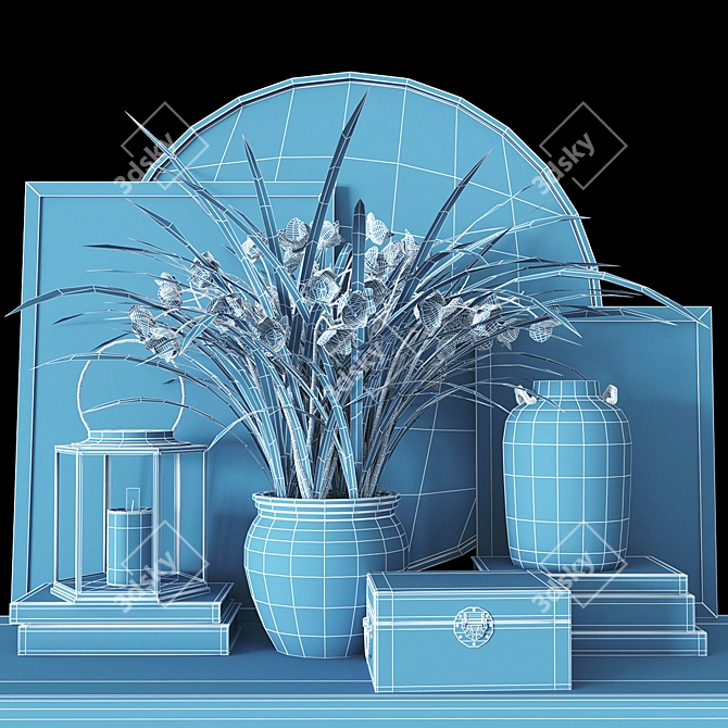 Elegant Decor Set: Subdivision-Ready 3D model image 3