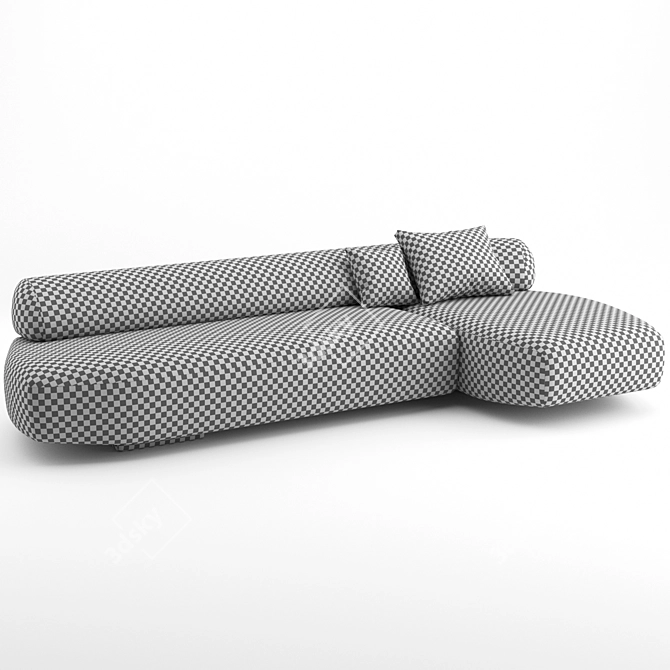 Gogan 02 Moroso Sofa: Contemporary Design 3D model image 2