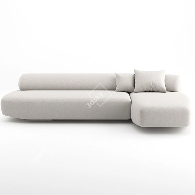 Gogan 02 Moroso Sofa: Contemporary Design 3D model image 4