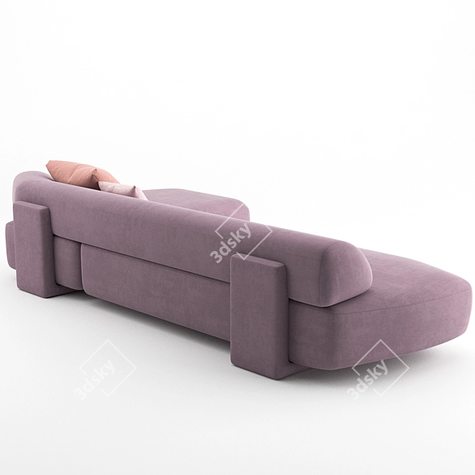 Gogan 02 Moroso Sofa: Contemporary Design 3D model image 5