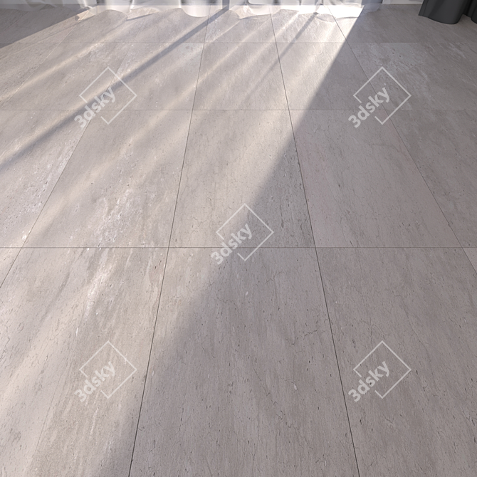 Hyper Grey Floor Tiles 3D model image 1