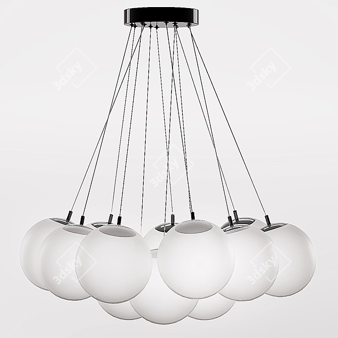 Elegant Maybel Chandelier: Achieve stunning lighting 3D model image 2