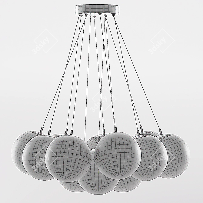 Elegant Maybel Chandelier: Achieve stunning lighting 3D model image 3