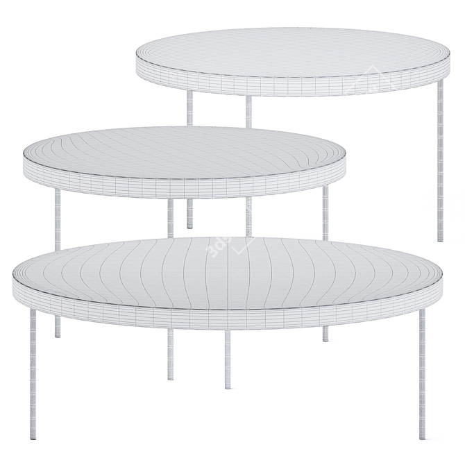  Minimalist Gau Coffee Table 3D model image 2