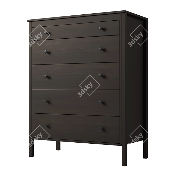 KOPPANG 5-Drawer Chest: Organize in Style 3D model image 2