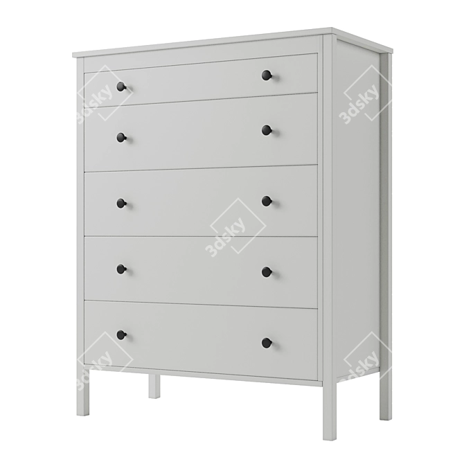 KOPPANG 5-Drawer Chest: Organize in Style 3D model image 3