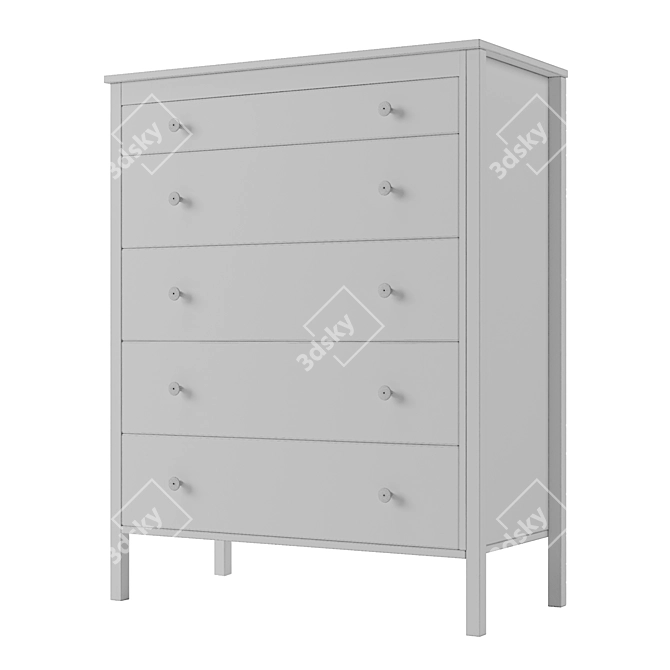 KOPPANG 5-Drawer Chest: Organize in Style 3D model image 4
