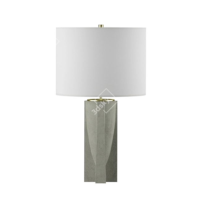 Concrete Lars Table Lamp | Crate & Barrel 3D model image 1