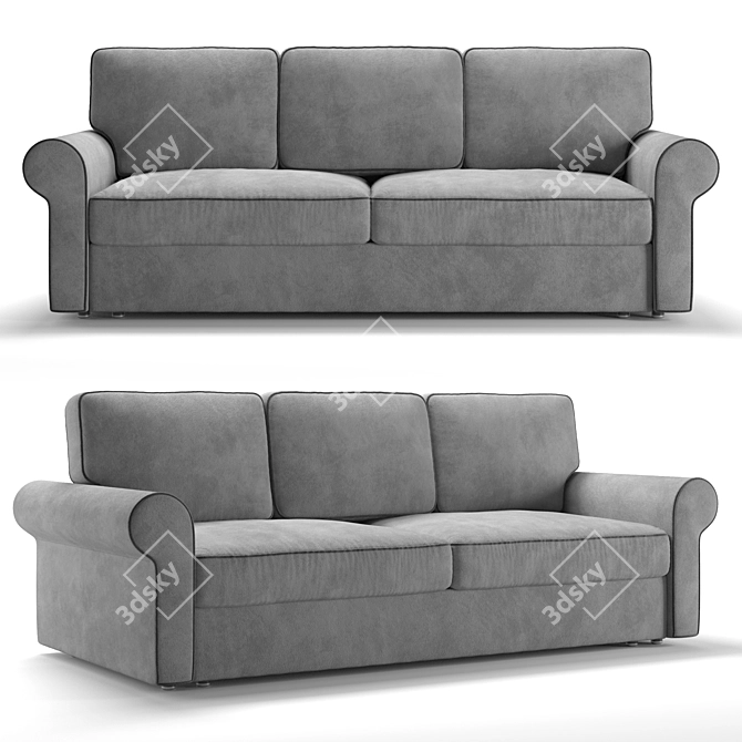 Elegant Tulon Sofa: Stylish and Spacious 3D model image 1