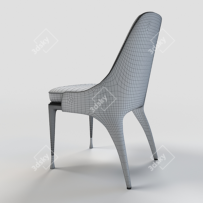 Elegant Palmyra Chair: Perfect Blend of Style 3D model image 5