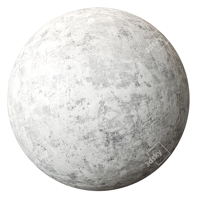 Seamless Plaster Textures & Material Sphere 3D model image 4