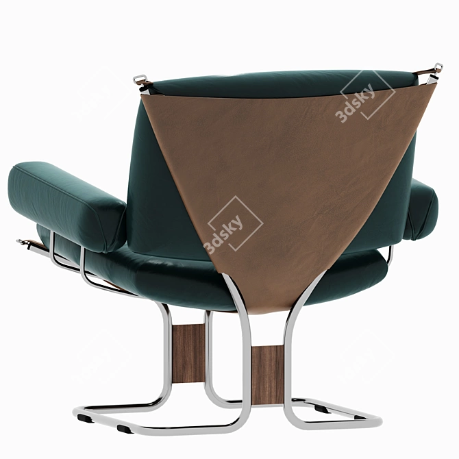 Tobolski Leather Lounger 3D model image 2