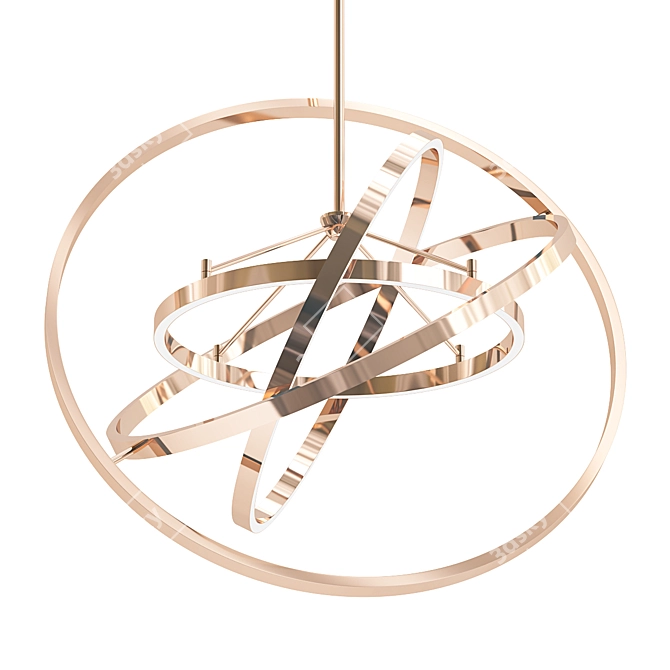 Elegant Eichholtz Cassini Chandelier 3D model image 1