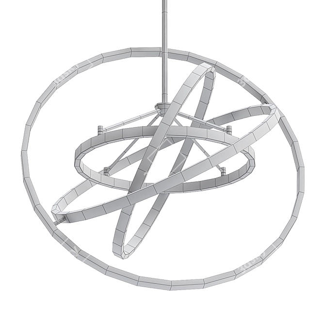 Elegant Eichholtz Cassini Chandelier 3D model image 2