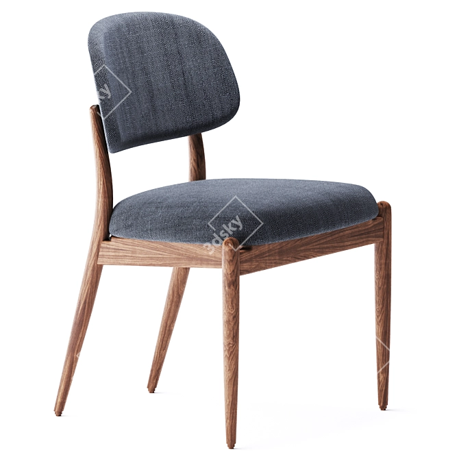Stellar Works Slow Side Chair: Modern Elegance 3D model image 5