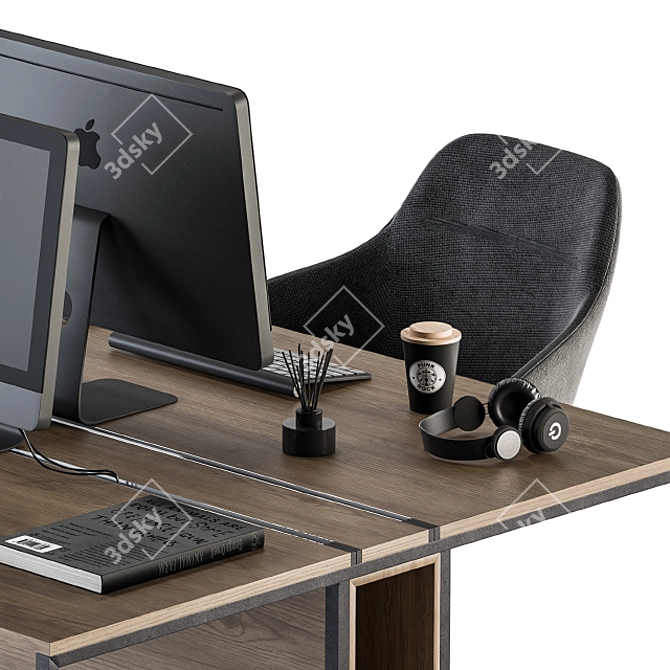 Modern Office Furniture Set 3D model image 3