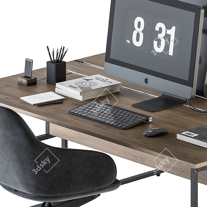 Modern Office Furniture Set 3D model image 4