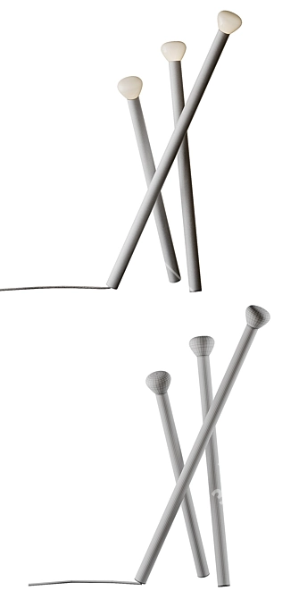 Elegant PARC 05 Floor Lamp 3D model image 5