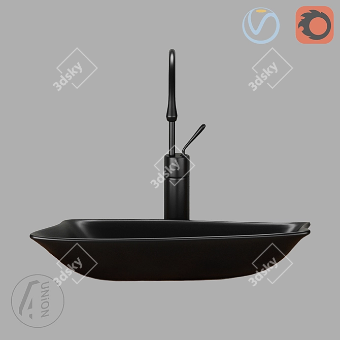 Illuminated Washbasin: Light Form 3D model image 4