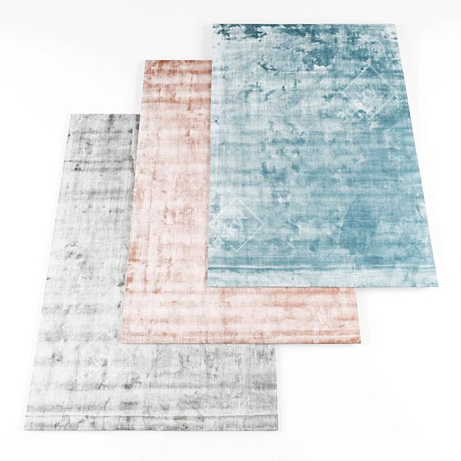 Versatile Collection of 4 Modern Rugs 3D model image 1