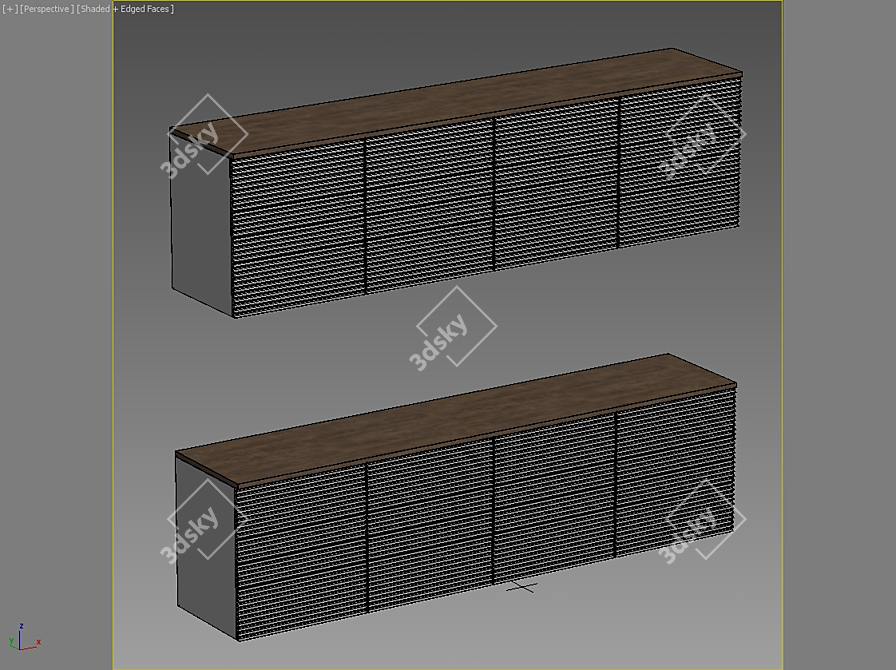 HR5 Wall Cabinet: The Ideal Storage Solution 3D model image 3