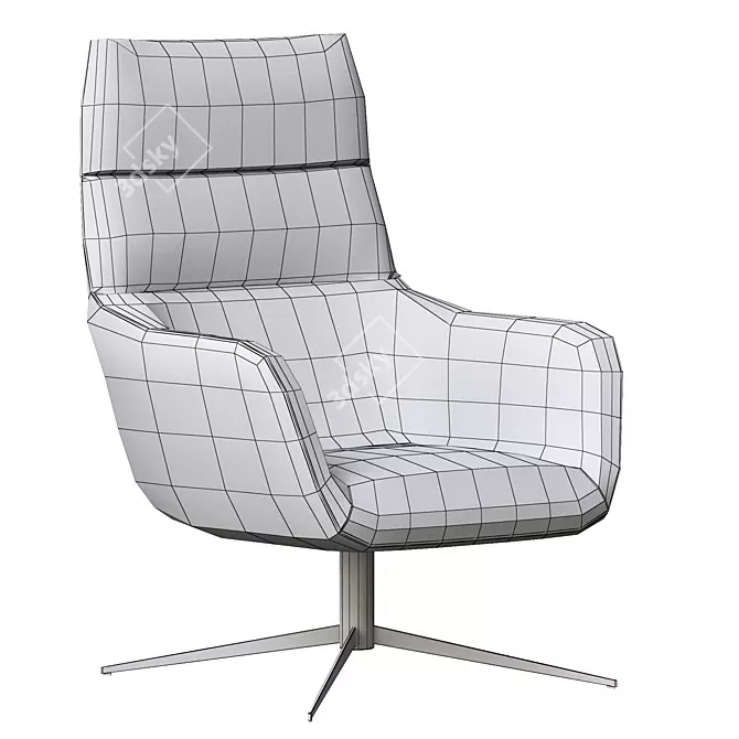 Eichholtz Swivel Chair: Stylish Comfort for Your Space 3D model image 3