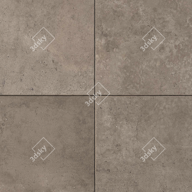 Flaviker Hyper Taupe: Stunning 120x120 Wall/Floor Design 3D model image 2