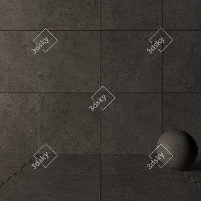 Flaviker Hyper Taupe: Stunning 120x120 Wall/Floor Design 3D model image 3