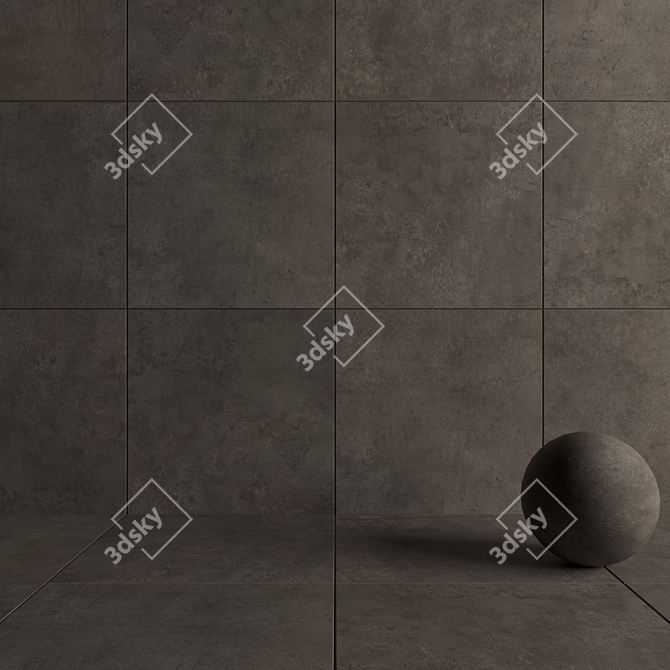 Flaviker Hyper Taupe: Stunning 120x120 Wall/Floor Design 3D model image 4