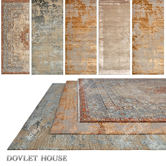 Title: Luxurious Carpets by DOVLET HOUSE (646) 3D model image 1